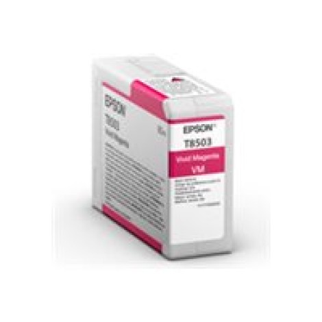 Epson T85030N Singlepack ink, Vivid Magenta | Epson Epson | T8503 | Epson T8503 - vivid magenta - original - ink cartridge | Ink cartridge | Vivid magenta