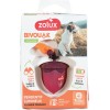 ZOLUX BIVOUAK Luminous Pendant for Collar Walnut LED USB red - dog address tag - 6x4x3 cm