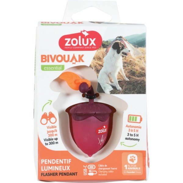 ZOLUX BIVOUAK Luminous Pendant for Collar ...