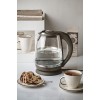 Adler | Kettle | AD 1286 | Standard | 2200 W | 2 L | Plastic/Glass | 360° rotational base | Grey/ transparent