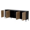 Cama MERCI chest of drawers 200 x 40 x 74 cm black/artisan oak