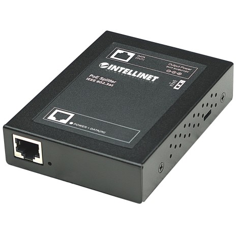 Intellinet Power over Ethernet (PoE+) Splitter, IEEE802.3at, 5, 7.5, 9 or 12 V DC output voltage