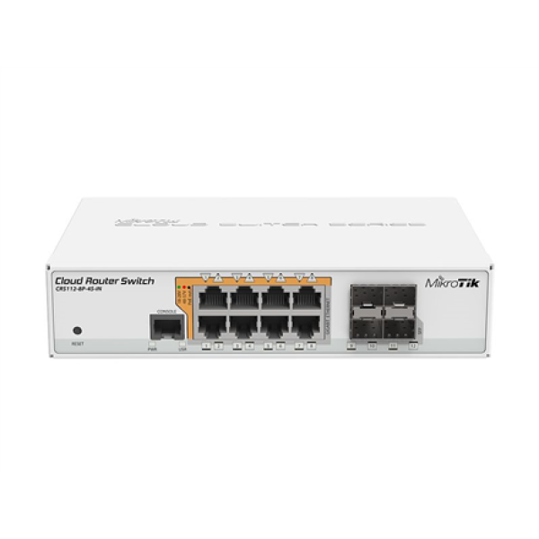 MikroTik | Cloud Router Switch CRS112-8P-4S-IN ...