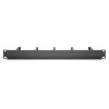 Digitus | Cable Management Panel | DN-97602 | Black | 5x cable management ring (HxD: 40x60 mm). The Cable Management Panel is getting fixed on the 483 mm (19“) profile rails. Five cable guiding rings allow an easy, horizontal array of patch cables. It gua