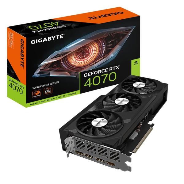 Gigabyte GV-N4070WF3OC-12GD graphics card NVIDIA GeForce ...