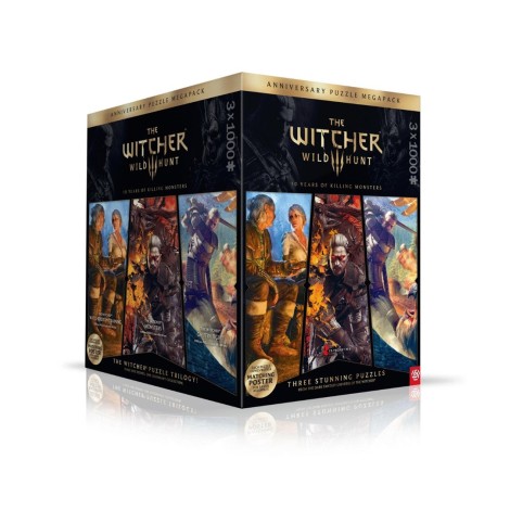 Puzzle Good Loot Premium - The Witcher 3: Wild Hunt - 10 Years of Killing Monsters 3x 1000 pc(s)