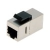 CAT 5e modular coupler, shielded RJ45 to RJ45, for panel connection