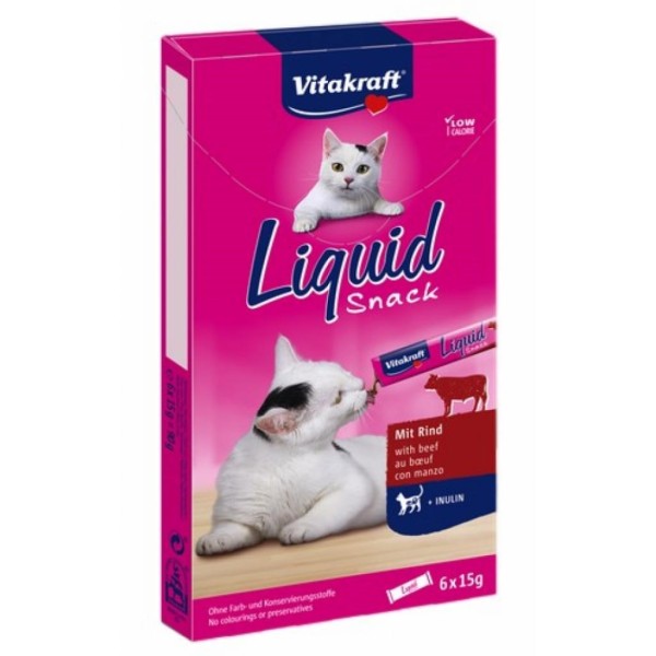 VITAKRAFT Cat Liquid-Snack with beef - ...