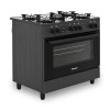 Ravanson KWGE-K90 black gas/electric cooker