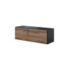 Cama full storage cabinet ROCO RO1 112/37/39 antracite/wotan oak