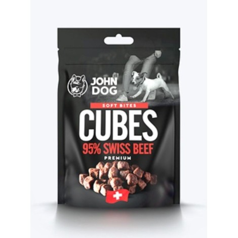 JOHN DOG Soft Bites Cubes Beef 95%  - Dog treat - 120g