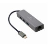 I/O ADAPTER USB-C TO LAN RJ45/USB HUB A-CMU3-LAN-01 GEMBIRD