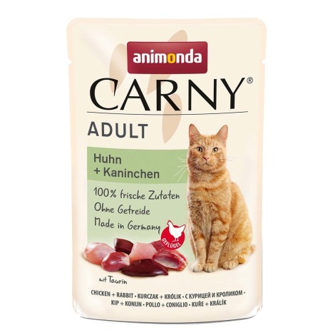 ANIMONDA Carny Adult Chicken and rabbit - wet cat food - 85g