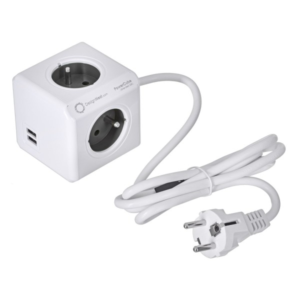 Allocacoc PowerCube Extended USB E(FR), 1.5m ...