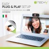 Techly I- -60T webcam 1920 x 1080 pixels USB 2.0 Black