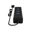 Raidsonic | 4 port USB 3.0 hub | IB-HUB1409-U3