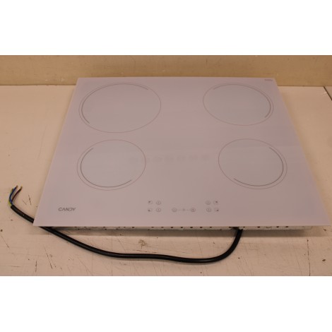 SALE OUT. Candy CH64CCW Hob, Vitroceramic, Width 59 cm, 4 cooking zones, Touch control, White | Candy Hob | CH64CCW | Vitroceramic | Number of burners/cooking zones 4 | Touch | White | UNPACKED, SCRATCHED ON TOP