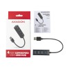 AXAGON Miniature metal four-port USB 3.2 Gen 1 hub | HUE-M1A
