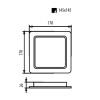 Maclean MCE374S LED Ceiling Panel Flush Mount SLIM 18W Neutral White 4000K 170x170x26mm 1900lm