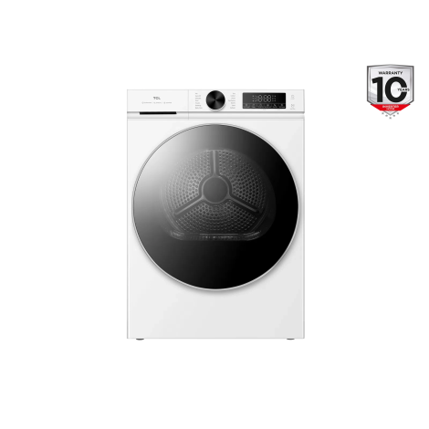 Dryer Machine | DP0844WE0 | TCL Front loading | Energy efficiency class E | 8 kg | LED | Heat pump | Depth 59.3 cm | White