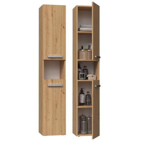 Topeshop NEL I ARTISAN bathroom storage cabinet Oak