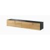 Cama TV Stand VIGO '180' 30/180/40 black/wotan oak