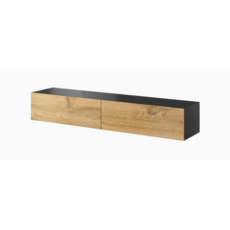 Cama TV Stand VIGO '180' 30/180/40 black/wotan oak