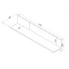 Cama MERCI shelf 110x20x25 black/oak artisan