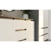 CHEST OF DRAWERS 2 DOORS 3 DRAWERS ANTHRACITE/WHITE
