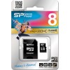 Silicon Power | 8 GB | MicroSDHC | Flash memory class 10 | SD adapter