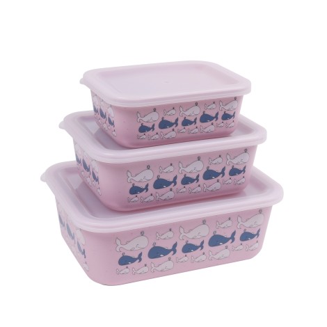 Stoneline | Awave Set of storage box | 21940 | Storage box | 3 pc(s) | Dishwasher proof | Rose