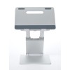 POUT Eyes3 Lift - Aluminium telescopic laptop stand, silver grey