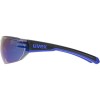 Okulary rowerowe UVEX Equate, black/blue matt/mirror blue