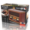 Adler | Retro Radio | AD 1187 | Alarm function | AUX in | Wooden