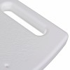 Rectangular shower stool with height adjustment