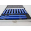 SALE OUT. TURNING KNIVES IN A CASE 10x10mm / 11 pcs. SUITCASE /SILVER | Geko BROKEN LOCK, SCRATCHED PAINT