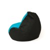 Sako bag pouffe Pear black and blue L 105 x 80 cm