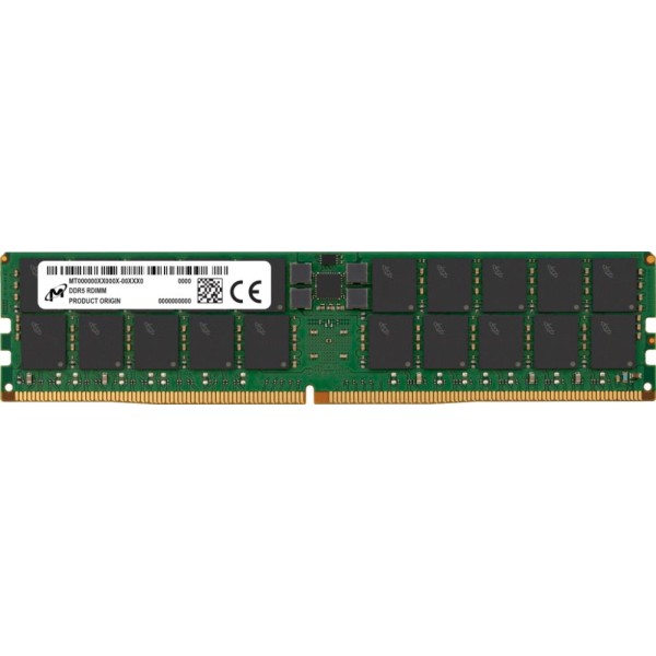 Server Memory Module|MICRON|DDR5|64GB|RDIMM|6400 MHz|CL 52|1.1 V|MTC40F2046S1RC64BR