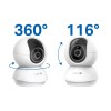 TP-LINK Tapo C250 | Pan/Tilt AI Home Security Wi-Fi Camera | PTZ | 8 MP | 4mm/F1.6 | H.265 | MicroSD Card up to 512 GB