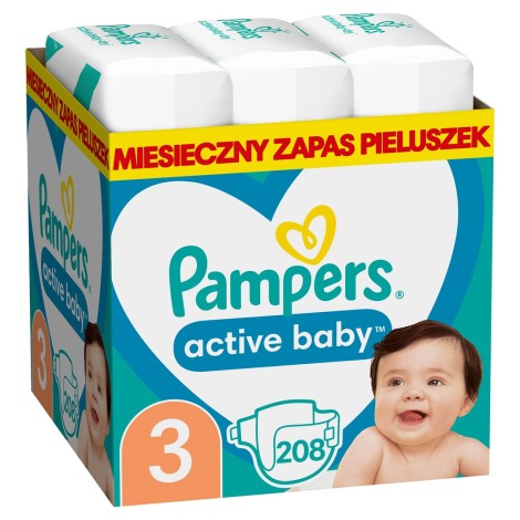 Pampers ABD Monthly Box S3 208 pc(s)