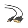 Gembird | HDMI 19pin male | DVI 18+1pin male | HDMI to DVI-D | 0.5 m