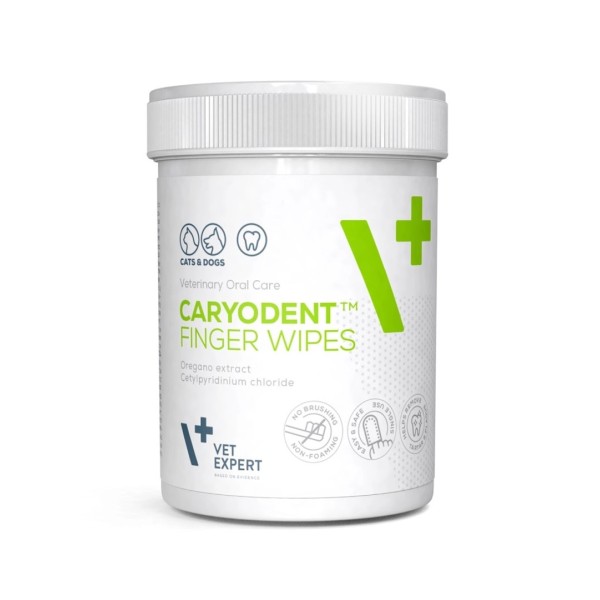 VETEXPERT Caryodent Finger Wipes - dog ...