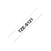 Brother | TZe-S121 Strong Adhesive Laminated Tape | Black on Clear | TZe | 8 m | 9 cm