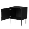Cama INSERTO bedside cabinet, 2 pcs, 50x40x61.5 cm, black + LED
