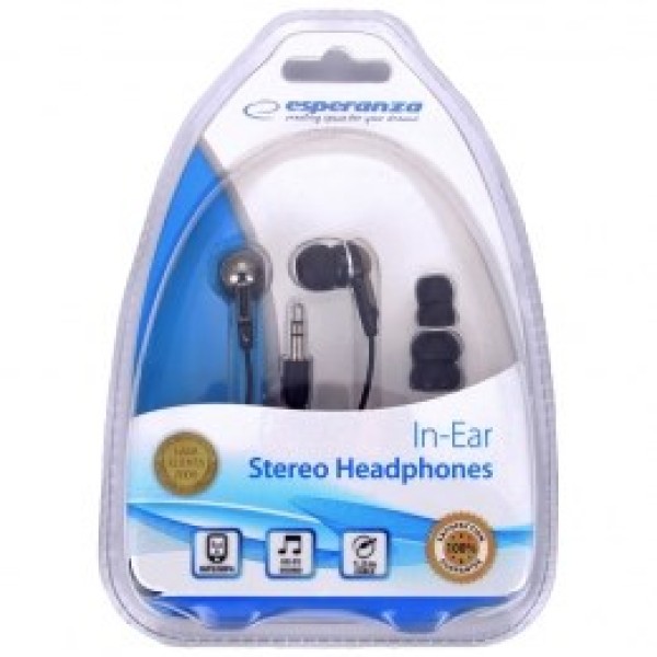 Esperanza EH125 headphones/headset In-ear Black, Graphite