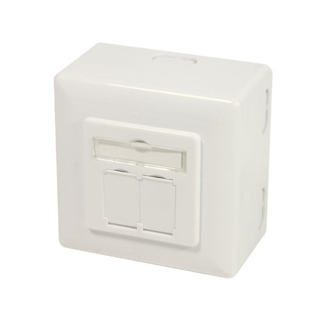 Logilink NP0124 Cat.6A Wall Outlet STP, White