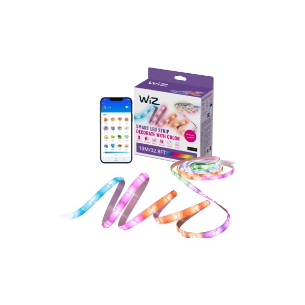 WiZ Smart WiFi RGBIC LED strip, ...