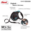 Flexi Automatic leash Black Design M 5 m, Blue