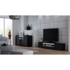 Cama sideboard VIVA 150 black/black gloss + white