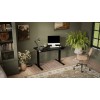 Desk with electric height adjustment MOON 121x67x72-120 black